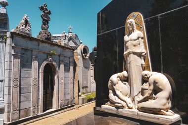 Buenos Aires'teki La Recoleta Mezarlığı, Arjantin Güney Amerika 
