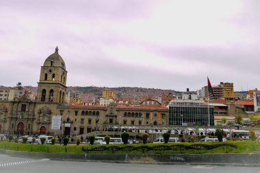 La Paz'daki Metropolitan Katedrali, Güney Amerika'da Bolivya