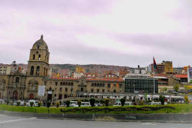 The Metropolitan Cathedral in La Paz, Bolivia in South America clipart