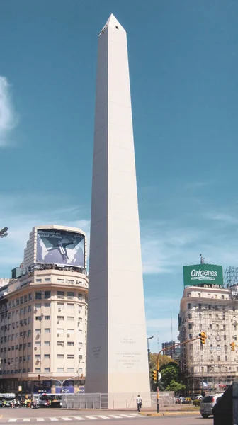 Obelisk Placu Buenos Aires Argentynie Ameryce Południowej — Zdjęcie stockowe