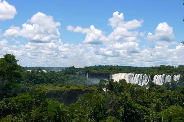 Iguazu Vízesés Határon Brazília Argentína Argentínában — Stock Fotó