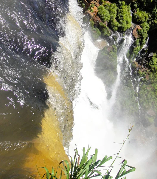 Iguazu Watervallen Grens Van Brazilië Argentinië Argentinië — Stockfoto
