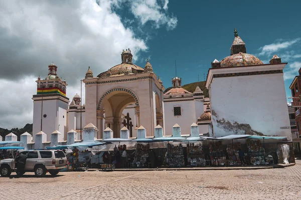 Basiliek Van Onze Lieve Vrouw Van Copacabana Bolivia — Stockfoto