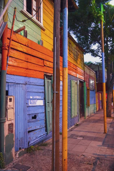 Colorida Calle Distrito Boca Buenos Aires Argentina — Foto de Stock