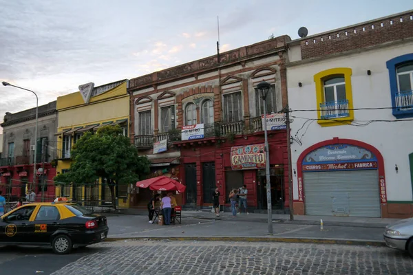 Barevná Ulice Okrese Boca Buenos Aires — Stock fotografie