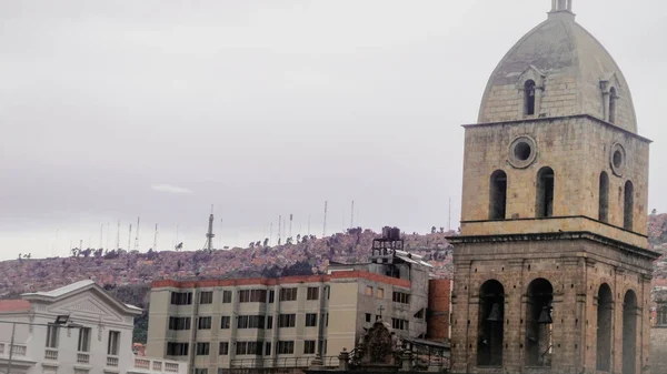 Μητροπολιτικός Καθεδρικός Ναός Paz Βολιβία Στη Νότια Αμερική — Φωτογραφία Αρχείου