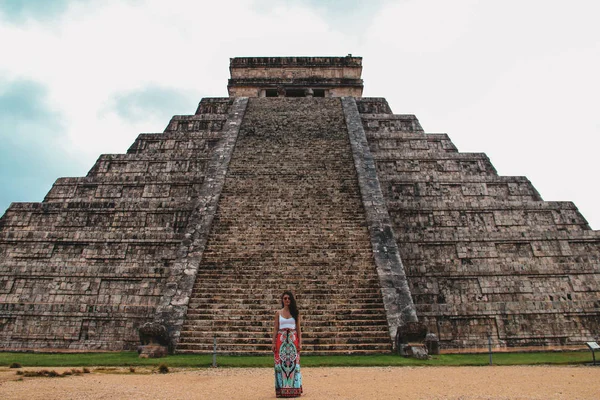 Pirámide Kukulkán Antigua Ciudad Chichén Itzá Yucatán México — Foto de Stock