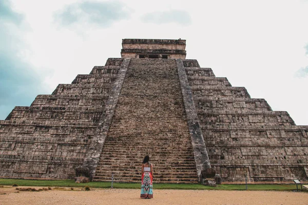 Pyramide Kukulkan Dans Ancienne Ville Chichen Itza Yucatan Mexique — Photo