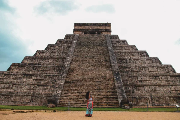 Pyramide Kukulkan Dans Ancienne Ville Chichen Itza Yucatan Mexique — Photo