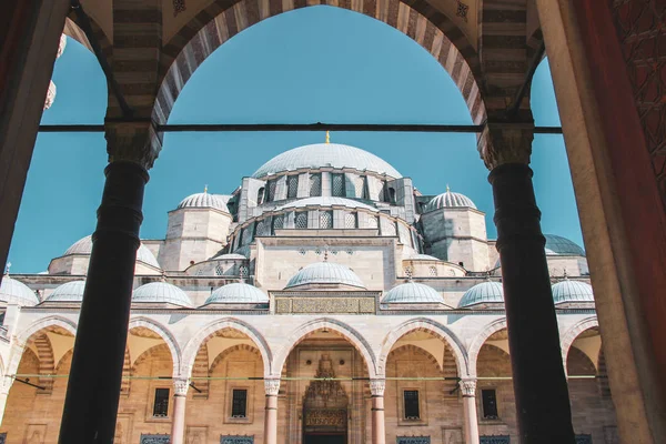 Mezquita Suleymaniye Mezquita Suleyman Magnífico Estambul Hecha Por Maestro Sinan — Foto de Stock