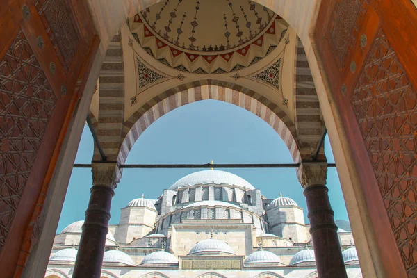 Mesquita Suleymaniye Mesquita Suleyman Magnífico Istambul Feita Pelo Mestre Sinan — Fotografia de Stock