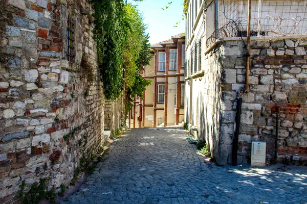 Rues Colorées Balat Istanbul Turquie — Photo