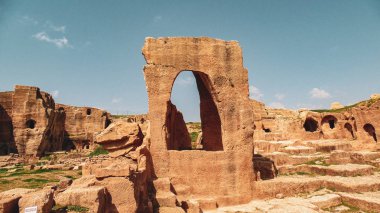 Ancient ruins of Dara in Mardin city in Turkey, Mesopotamia clipart