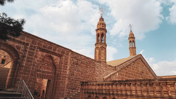 Mardin Cidade Com Suas Casas Pedra Marrom Tradicional Paisagem Antiga — Fotografia de Stock