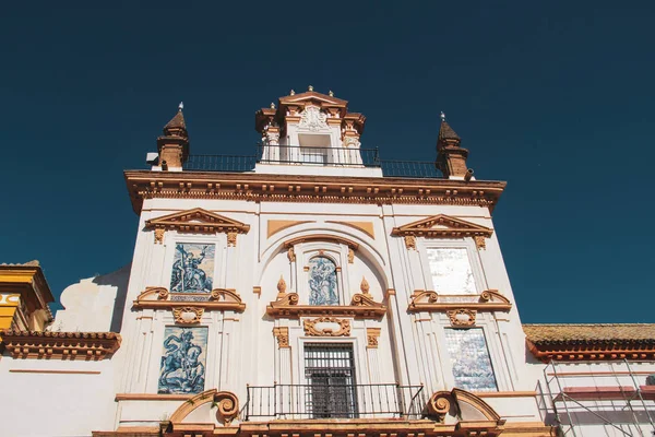 Ανδαλουσία Πολύχρωμο Κτίριο Και Παλιά Αρχιτεκτονική Στην Ισπανία — Φωτογραφία Αρχείου