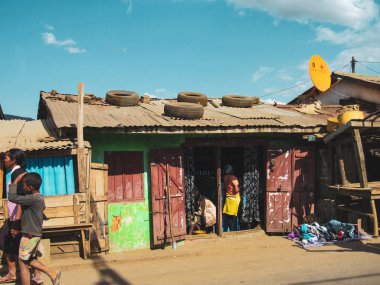 Madagaskar 'ın en büyük şehirlerinden biri olan Fianarantsoa' nın Malagasy şehri.