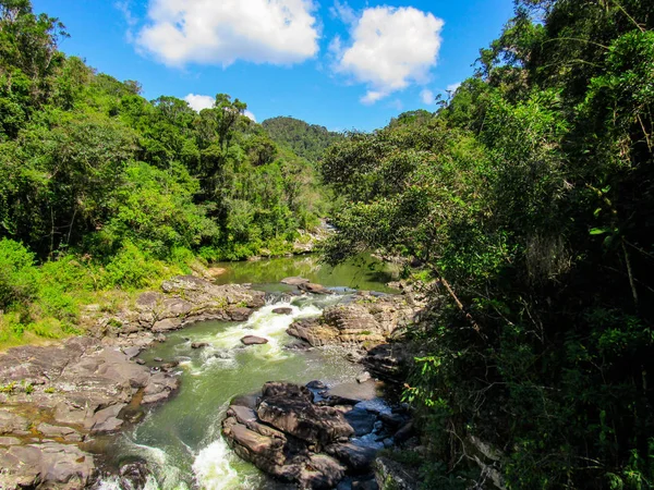 Fließendes Wasser Und Naturpool Isalo Nationalpark Madagaskar — Stockfoto