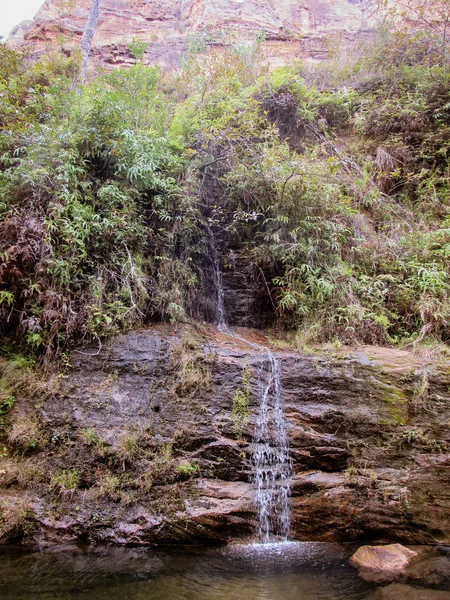 Stromend Water Natuurlijk Zwembad Het Nationaal Park Isalo Madagaskar — Stockfoto