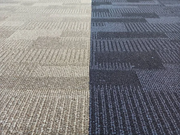 ブルーとグレーのオフィスカーペットパターンインテリア 織物の背景 — ストック写真