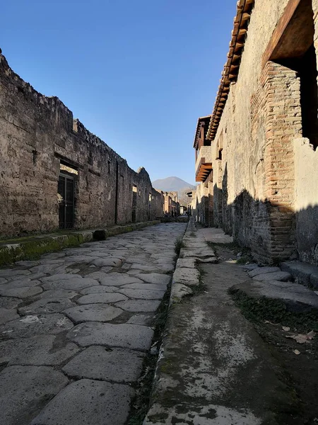Vesuvius Seen Pompeii Ruins — Stock Photo, Image