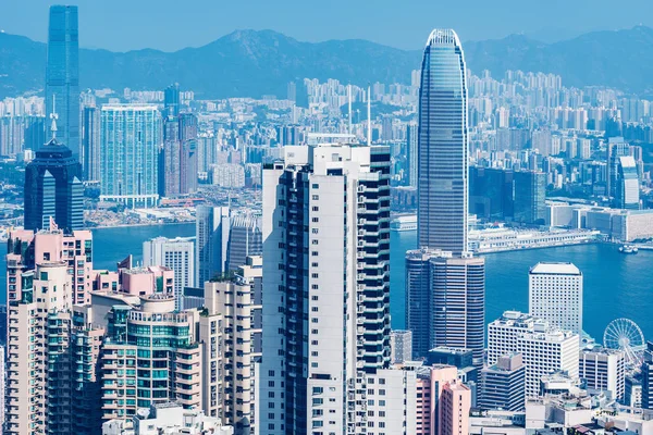 香港の高層ビル群の眺め — ストック写真