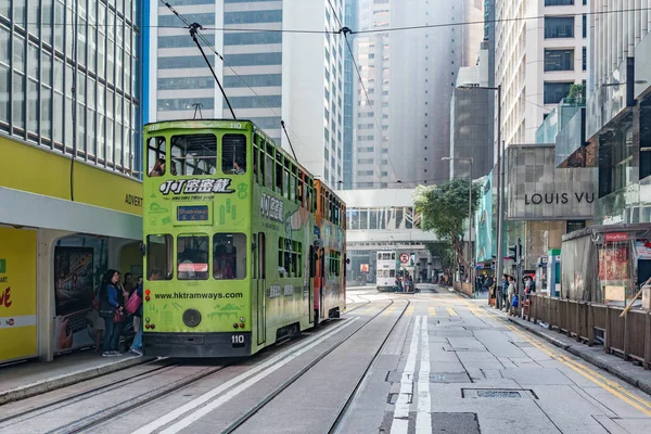 Hong Kong China Dezembro 2016 Vista Rua Central Cidade — Fotografia de Stock