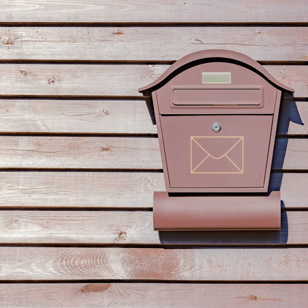 Mail Box Wooden Fence Private House — Stock Photo, Image