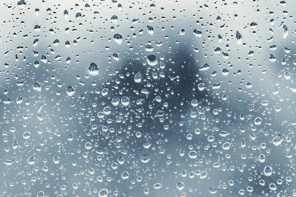 Water drops om the window. — Stock Photo, Image