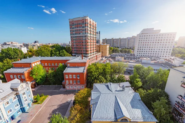 Vista aérea do distrito central da cidade. Moscovo . — Fotografia de Stock