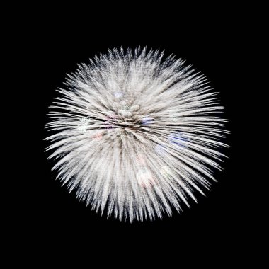 Bir koyu arka plan üzerinde renkli havai fişek izole.