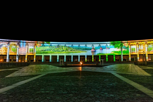 Moscú Rusia Septiembre 2018 Museo Victoria Iluminado Aire Libre Festival — Foto de Stock