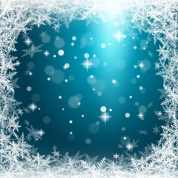 Christmas Snowflakes Colorful Background Vector Illustration — Stock Vector