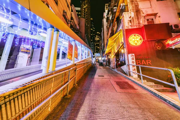 Hong Kong Dezembro 2016 Sistema Escadas Rolantes Passarelas Mais Longo — Fotografia de Stock