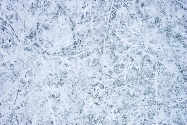 Ledové Plochy Kluziště Pod Sněhem — Stock fotografie