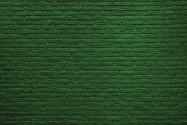 Patricks Day Green Backstein Wall Hintergrund — Stockfoto
