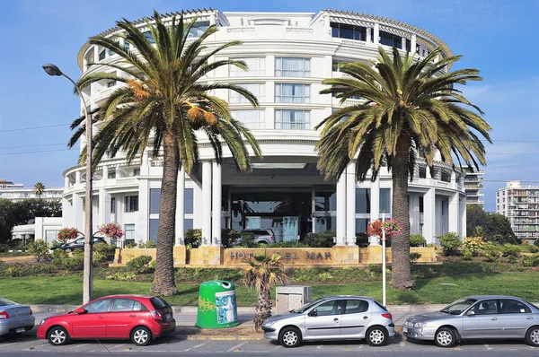 Hotel Casino de Vina del Mar güneşli gün, cephe — Stok fotoğraf