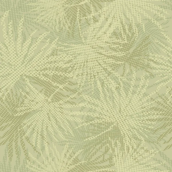 Coloridas ramas de palmera sobre fondo abstracto. Ilustración vectorial. — Archivo Imágenes Vectoriales