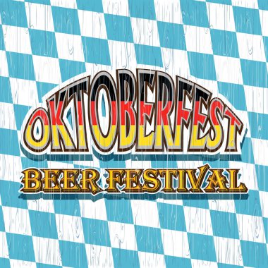 Vintage amblemi Oktoberfest festival için tarz. Vektör çizim.