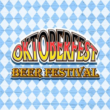 Vintage amblemi Oktoberfest festival için tarz. Vektör çizim.