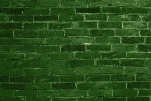 Sfondo Muro Mattoni Verde All Interno Della Stanza — Foto Stock