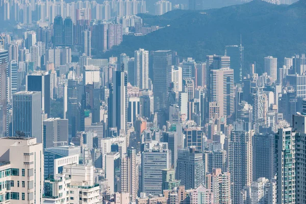 Вид Городской Район Дневное Время Гонконг — стоковое фото