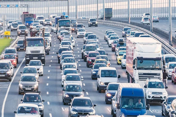 Korolev Rusia Junio 2020 Vista Autopista Atardecer — Foto de Stock