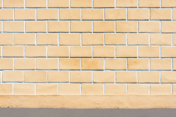 Yellow Wall Made Concrete Building Exterior — Stock Photo, Image