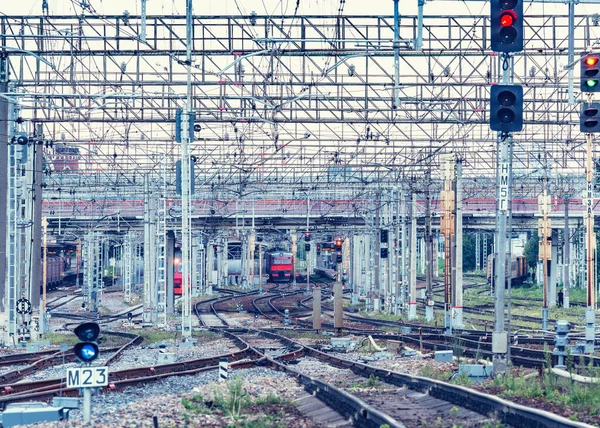 Vista sulla stazione ferroviaria. — Foto Stock