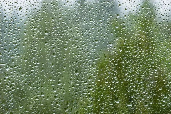 Water Drops Window Glass Rain — Stock Photo, Image