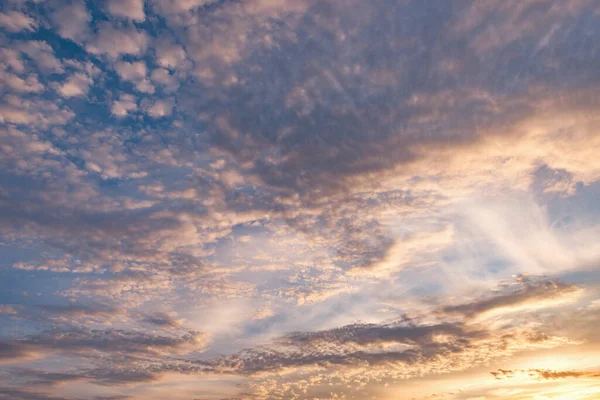 Colorful Clouds Rain Sunset Time — Stock Photo, Image