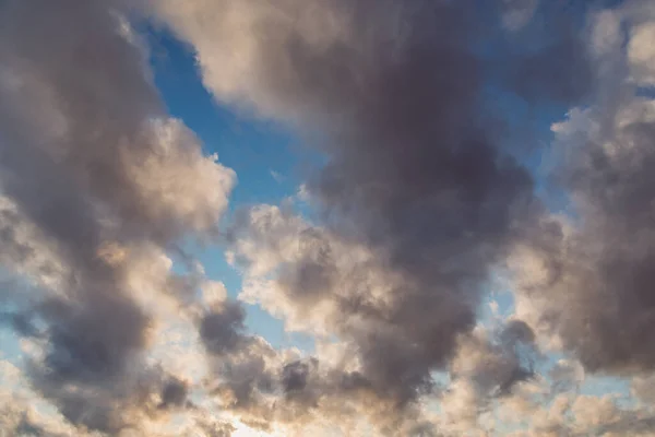 Colorful Clouds Rain Sunset Time — Stock Photo, Image