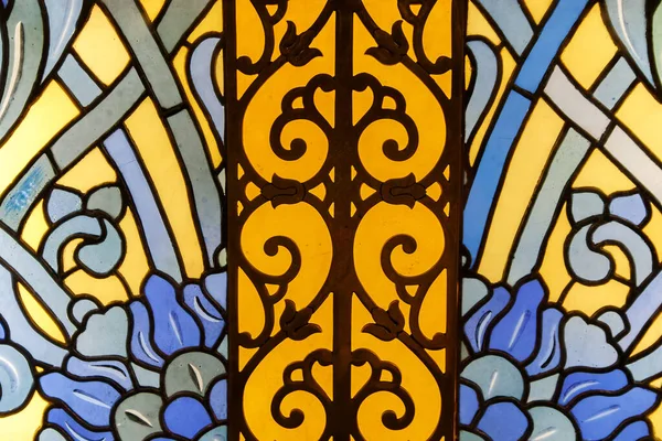 Detail of a stained glass window — Stock Photo, Image