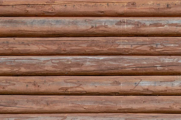 Parede Madeira Logs Como Uma Textura Fundo — Fotografia de Stock