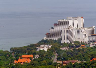 Tayland, Pattaya, güneşli bir günde şehir manzarası